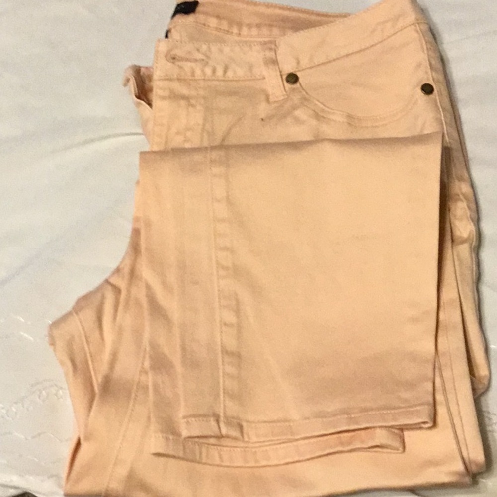 Max jeans pink or peachy color 5 pockets size 12 jeans